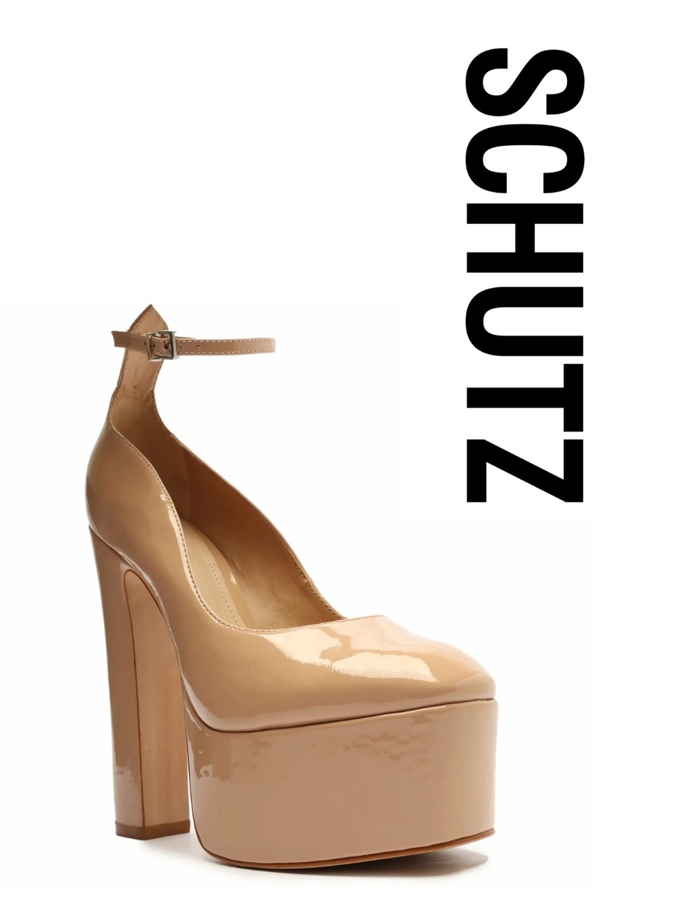 SCHUTZ - Renee Platforms True Nude 7.5 M - Picture 2 of 4